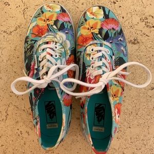 Vans Tropical Floral Printed Kids Size 3